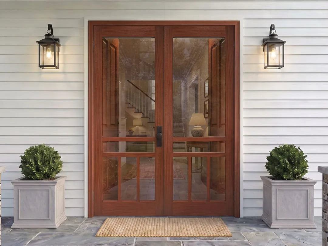 Screen doors for French doors and double entries