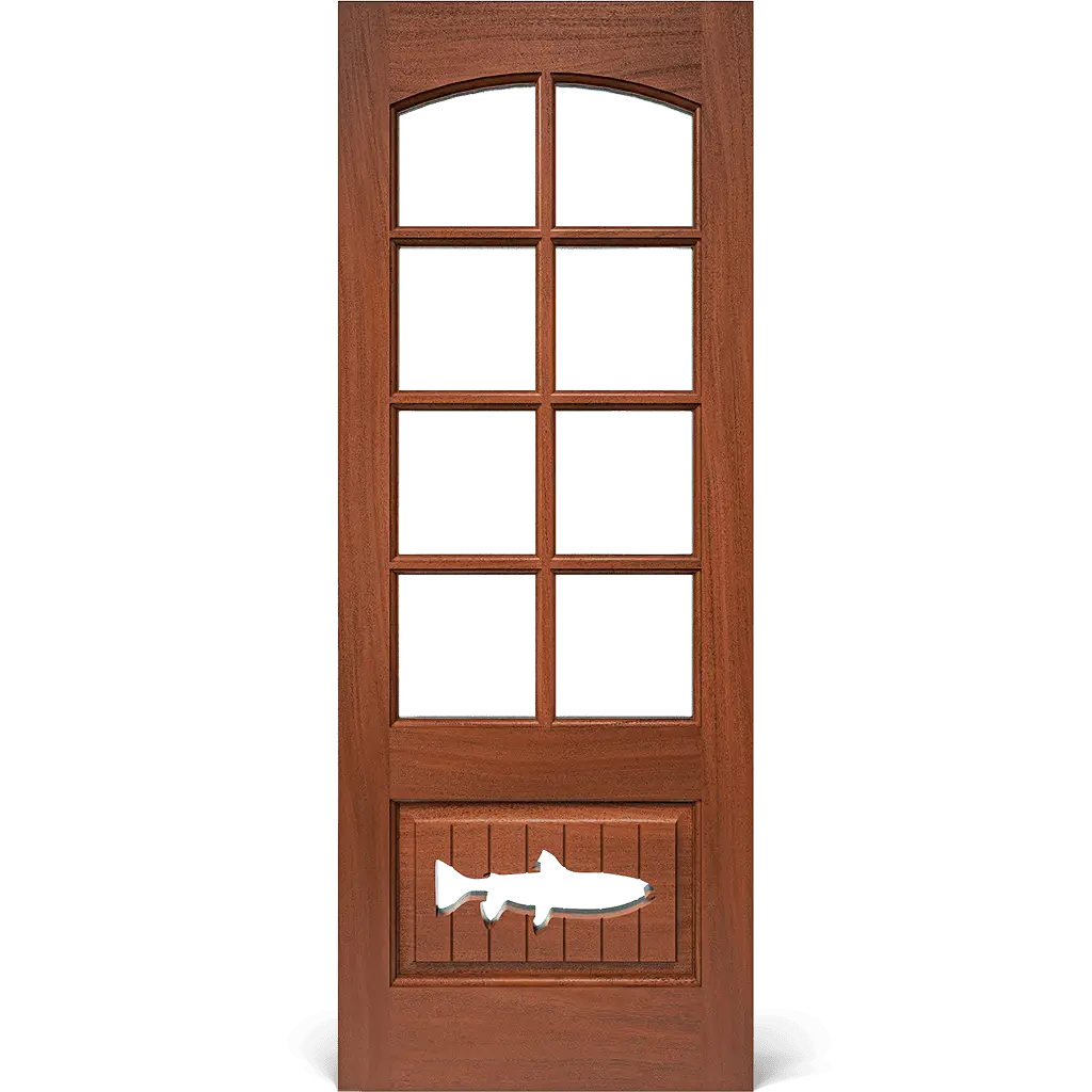 Hopkins Rustic Exterior Door with Glass