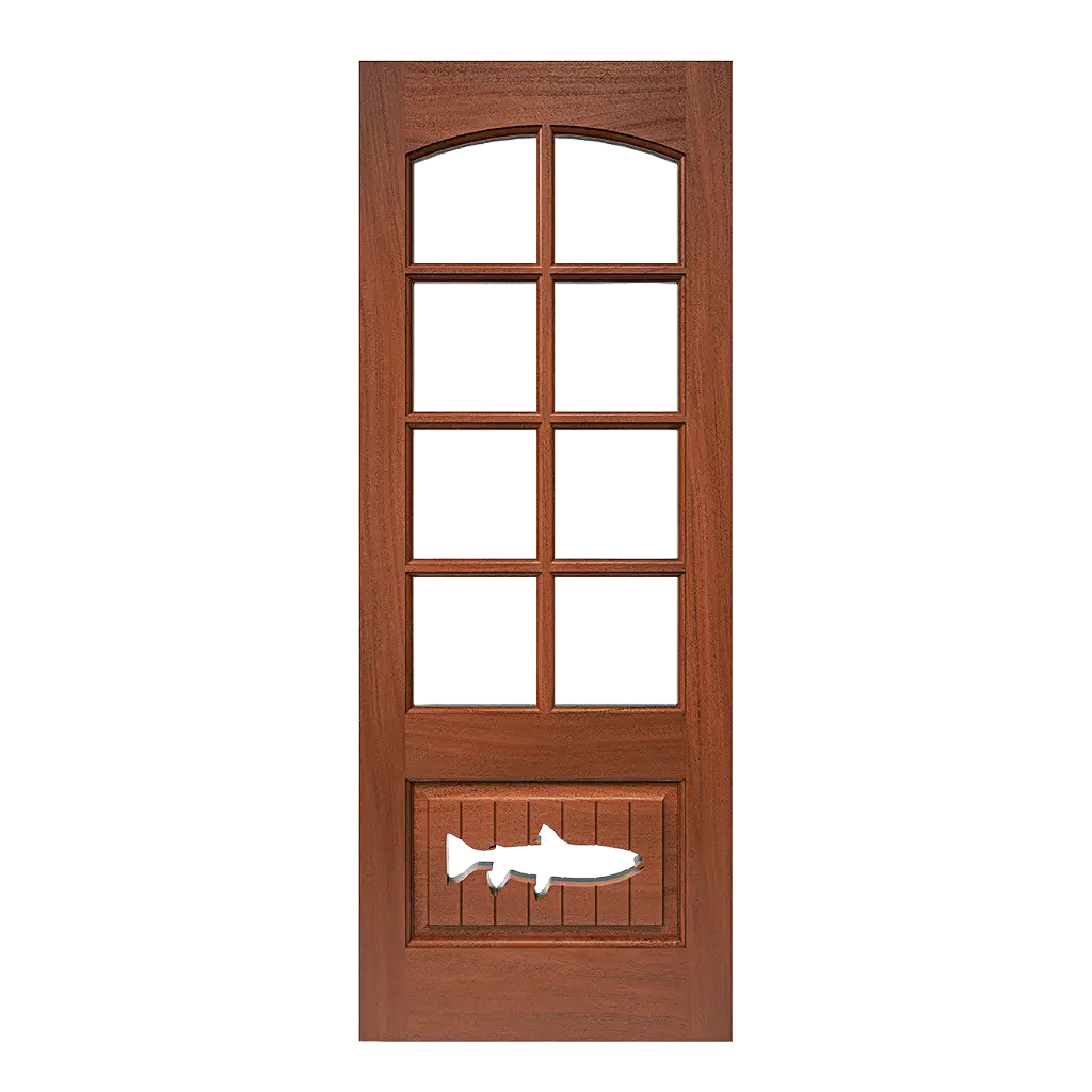 Hopkins Rustic Interior Door with Glass