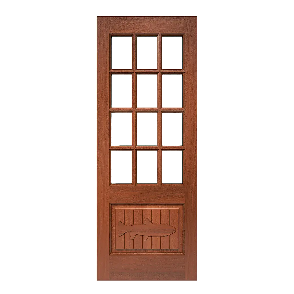 Whitney  Rustic Interior Door with Glass