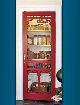 Vintage pantry door 