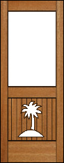 Palm Tree Pantry Door