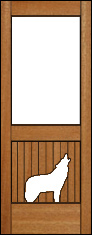 Wolf Screen Door