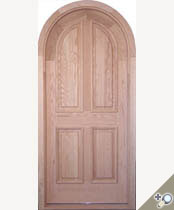 D102RT Round Top Solid Wood Door