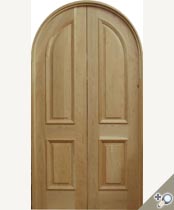 DBL-D106RT Round Top Solid Wood Double Door