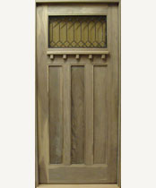C405-SG Stained Glass Craftsman Door