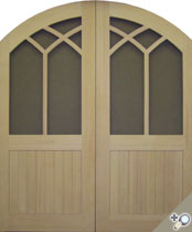 Craftsman Double Arch Top Screen Door