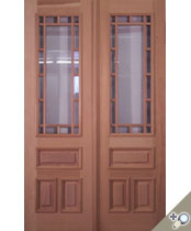DB100 Glass Panel Double Door