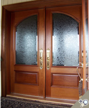 DB111 Glass Panel Double Door