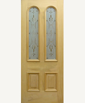 G146-SG Stained Glass Entrance Door