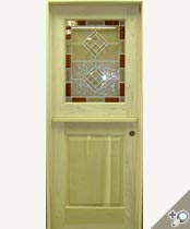 DD205-SG Stained Glass Dutch Door
