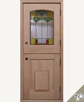 DD219-SG Stained Glass Dutch Door