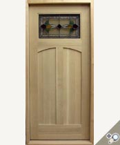 C425-SG Stained Glass Craftsman Door