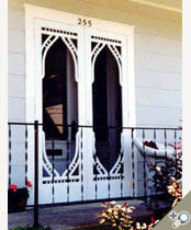 Double Newcomer screen & storm door. Browse more Victorian designs which can be made into double doors like this one.